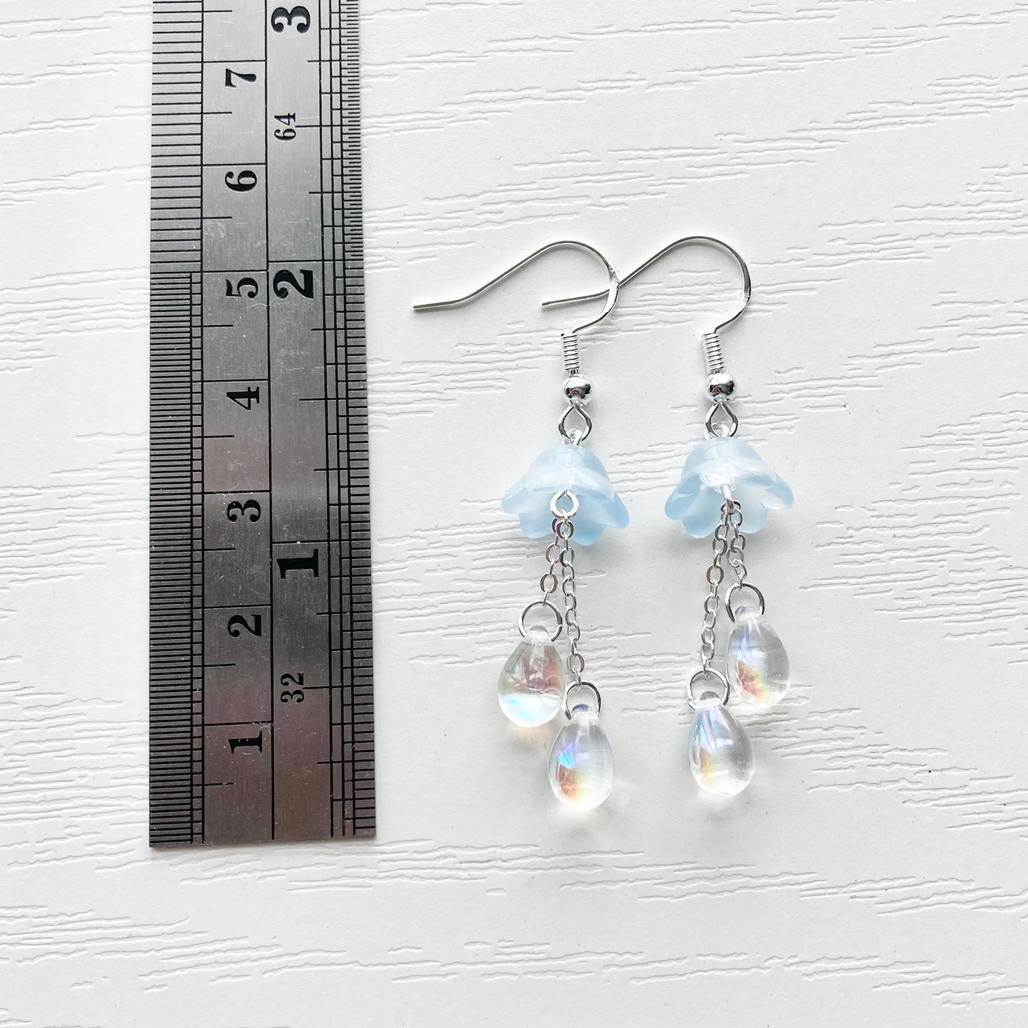 blue jellyfish earrings