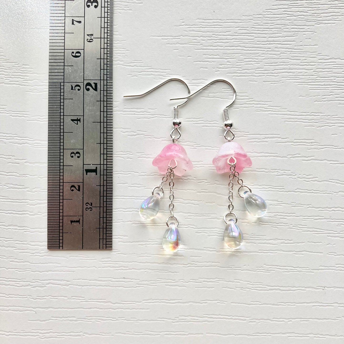 pink jellyfish earrings