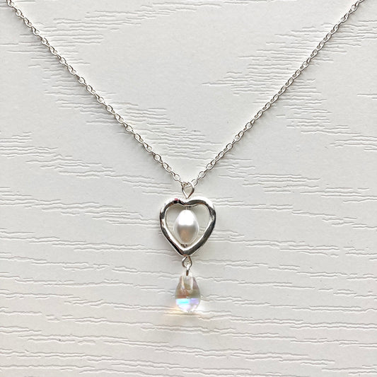 heart drop necklace