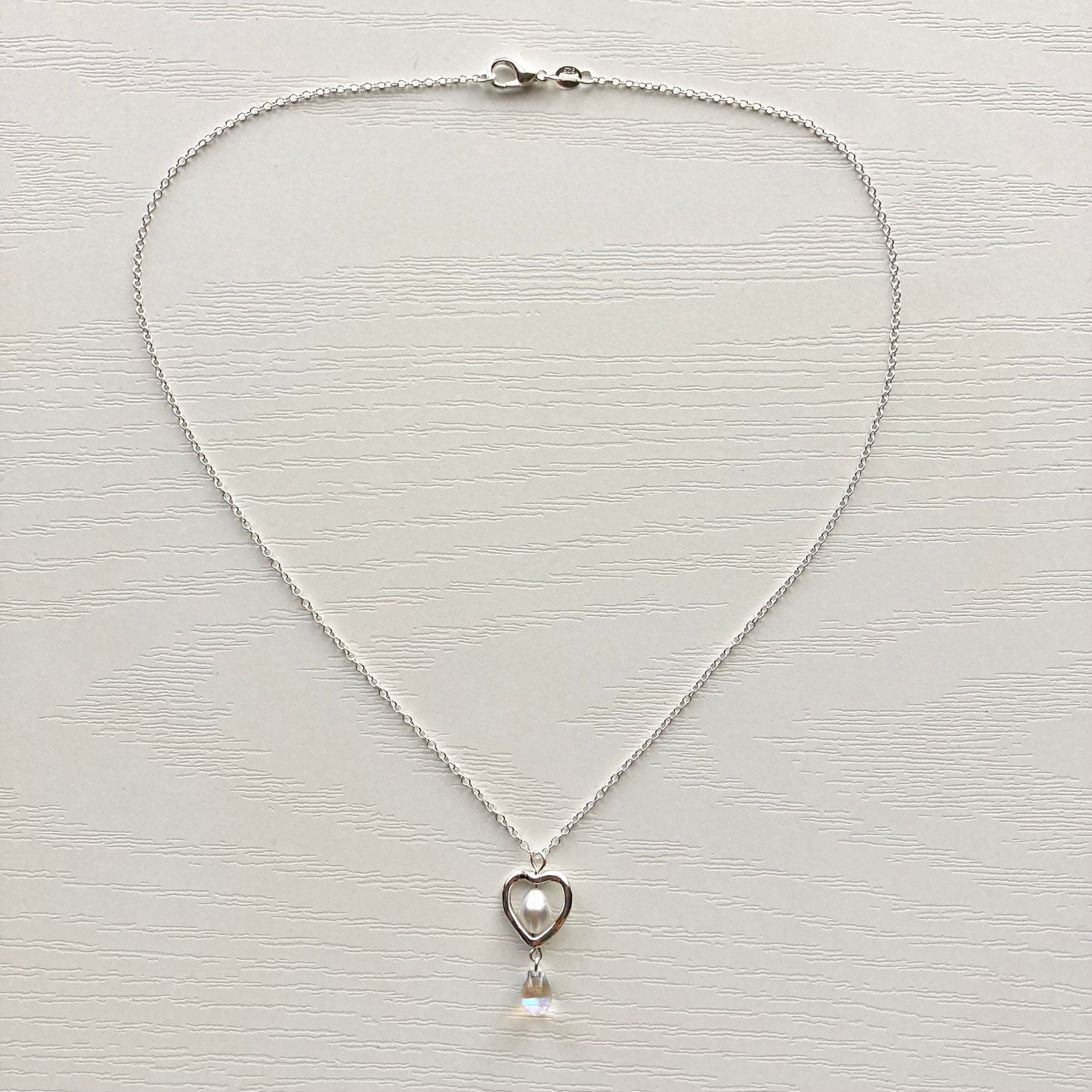 heart drop necklace