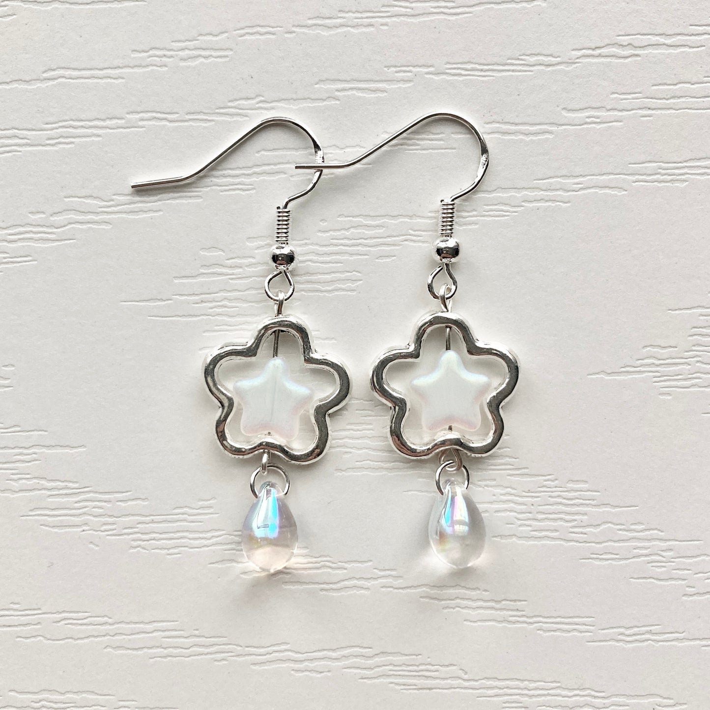 star flower earrings